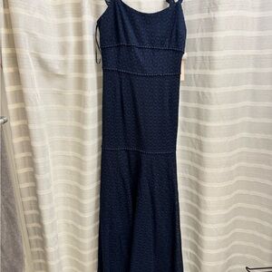 Elegant Navy Blue Women's Dress